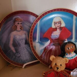 Set of 8 Rare Collectors Barbie Plate Set